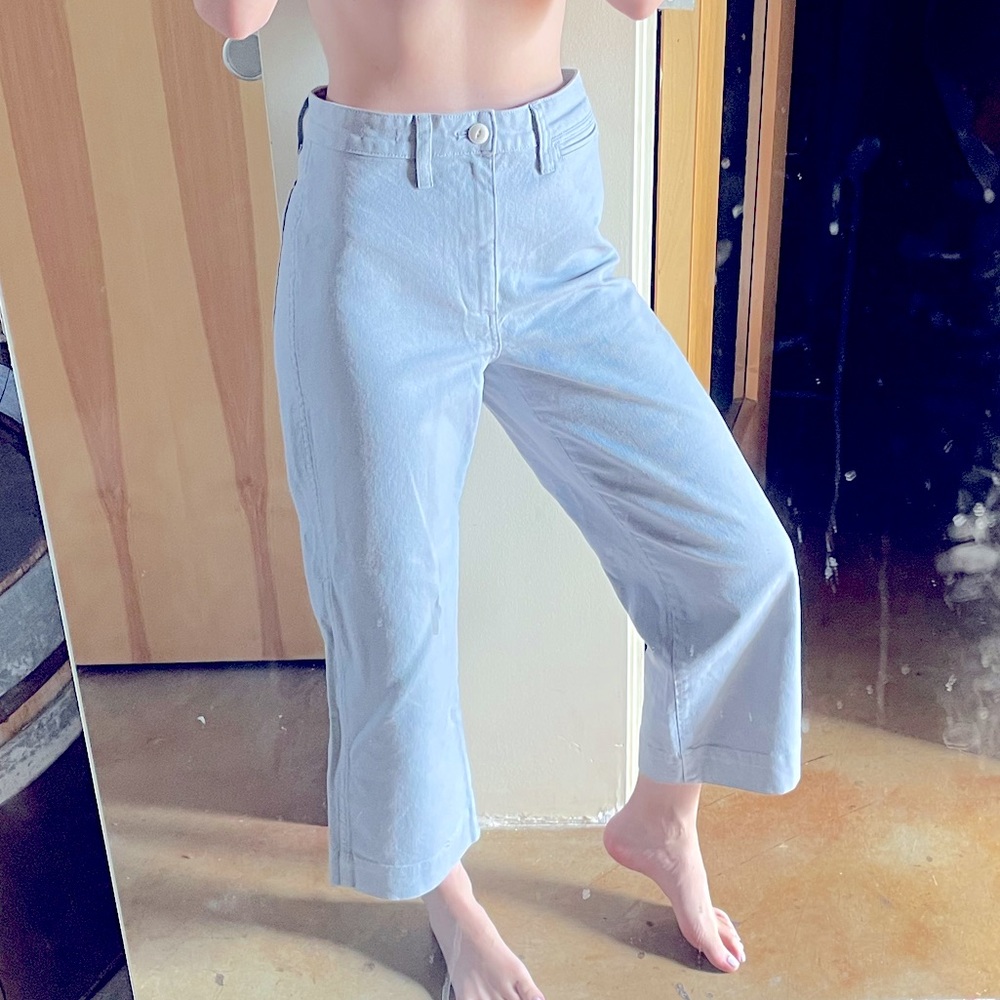 Madewell wide leg crop pants (perfect condition!) - Picture 4 of 5